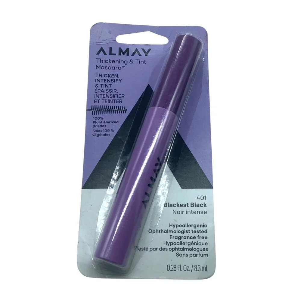 Almay Thickening & Tint Mascara 401 Blackest Black Hypoallergenic Sensitive Eyes